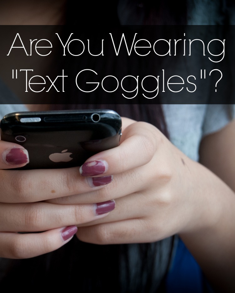 Are you wearing "text goggles"? Love in the time of texting