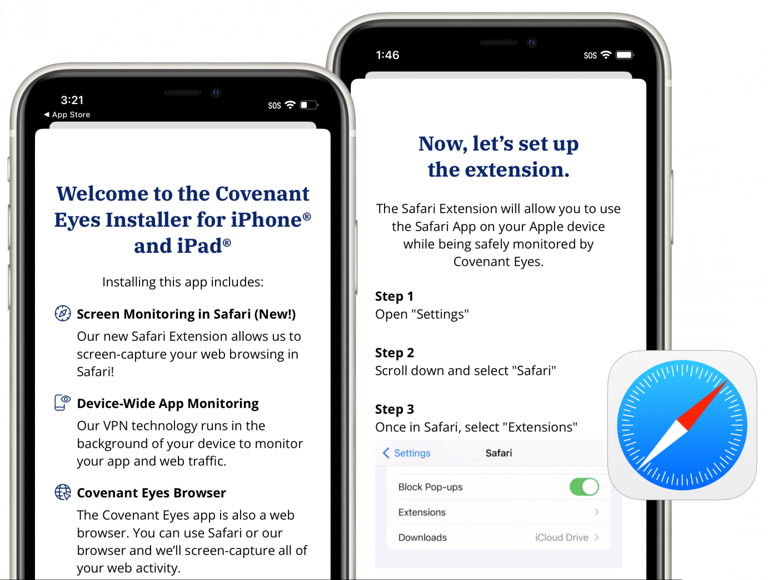 safari extension covenant eyes